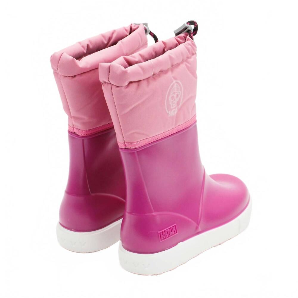 NEW BOATILUS girl's toddler penguy b welly boots in fucsia pink - Picture 5 of 5